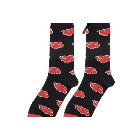 Akatsuki Cloud Anime Socks - Naruto Shippuden Merchandise - Picture 5 of 5